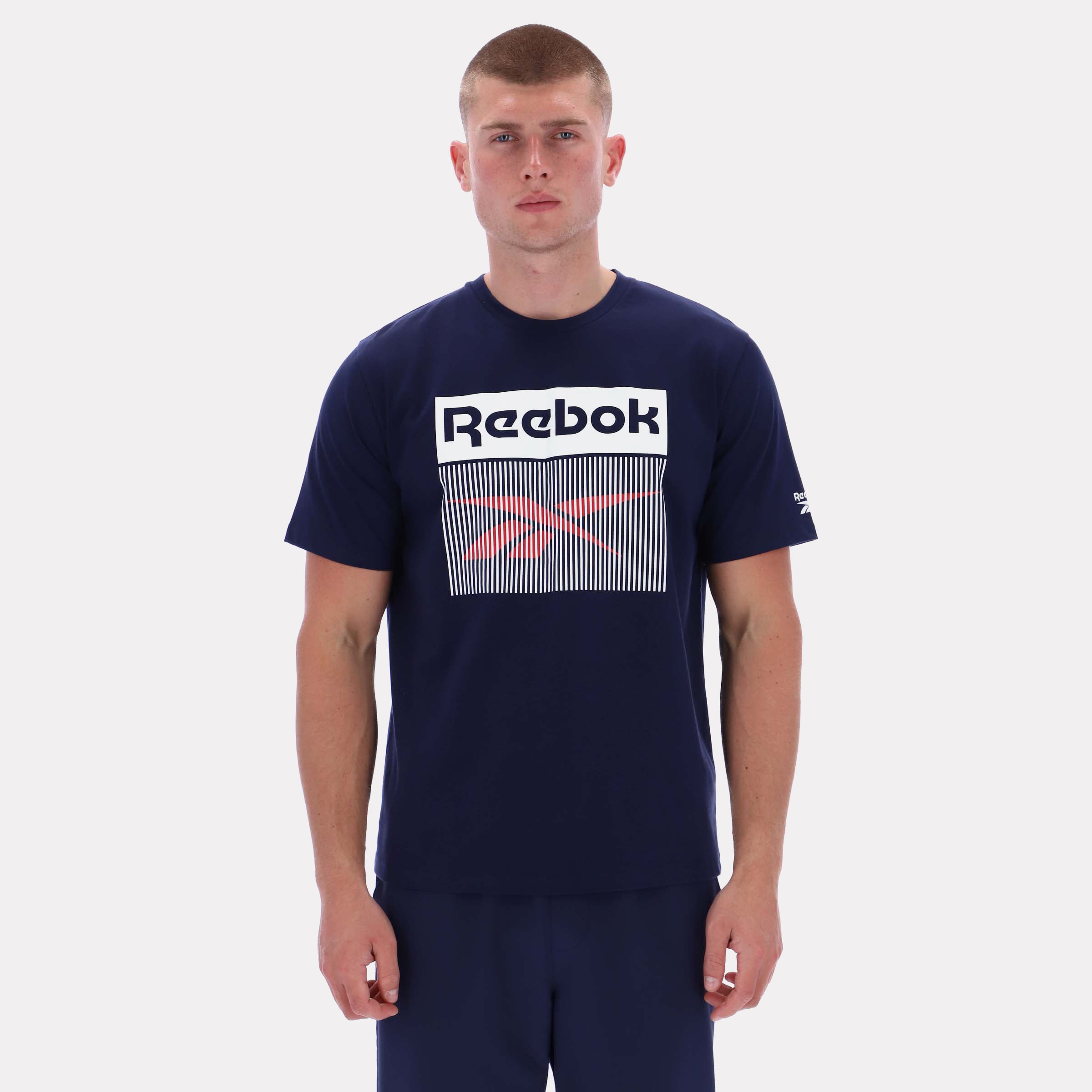 Reebok Men's Rayland Ss Tee  In Navy REG