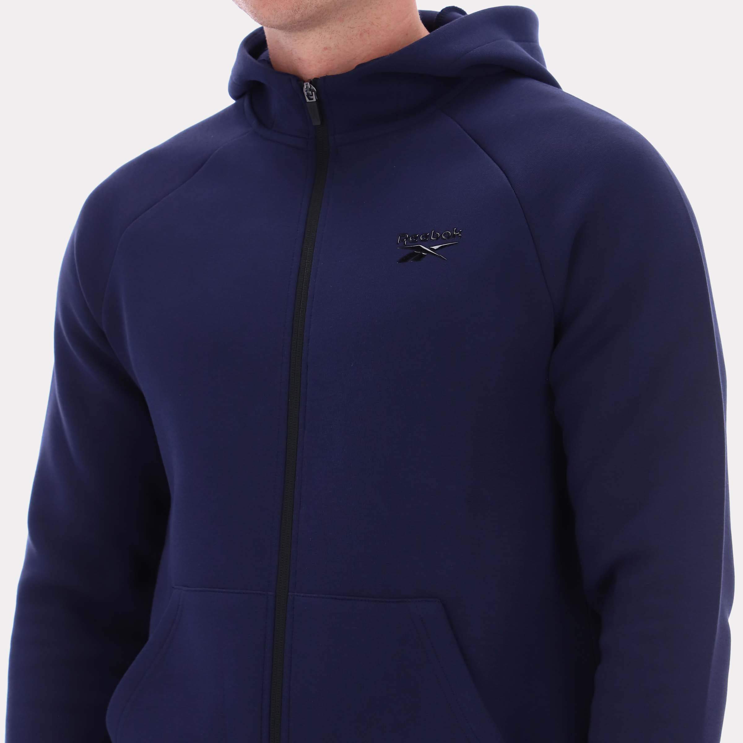 Reebok Men's Core Zip Through Hoody  In Navy REG