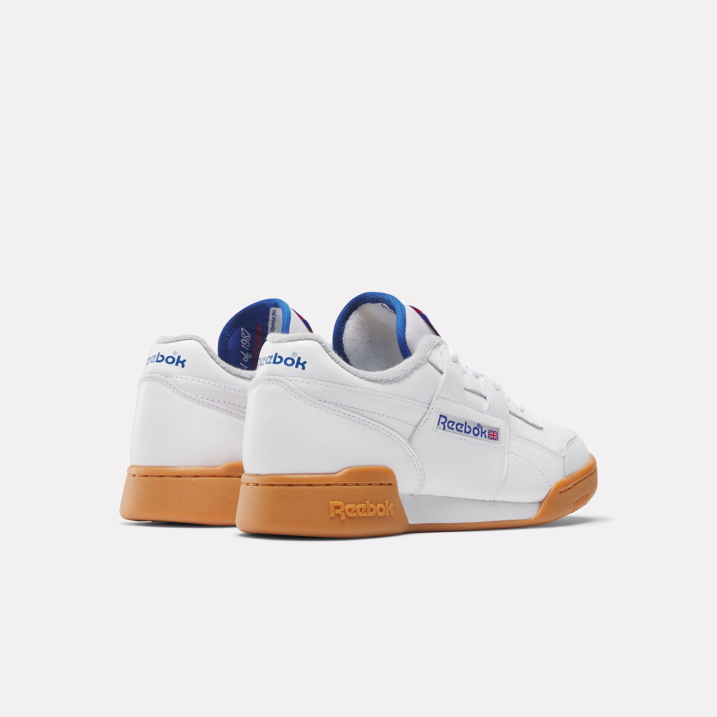 Reebok Unisex' Workout Plus  In White/Vectorblue/Rbkgum03 M