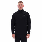 Reebok Apparel  Men's Core 3/4 Zip Sweatshirt Reebok Classics App Men Black Reg