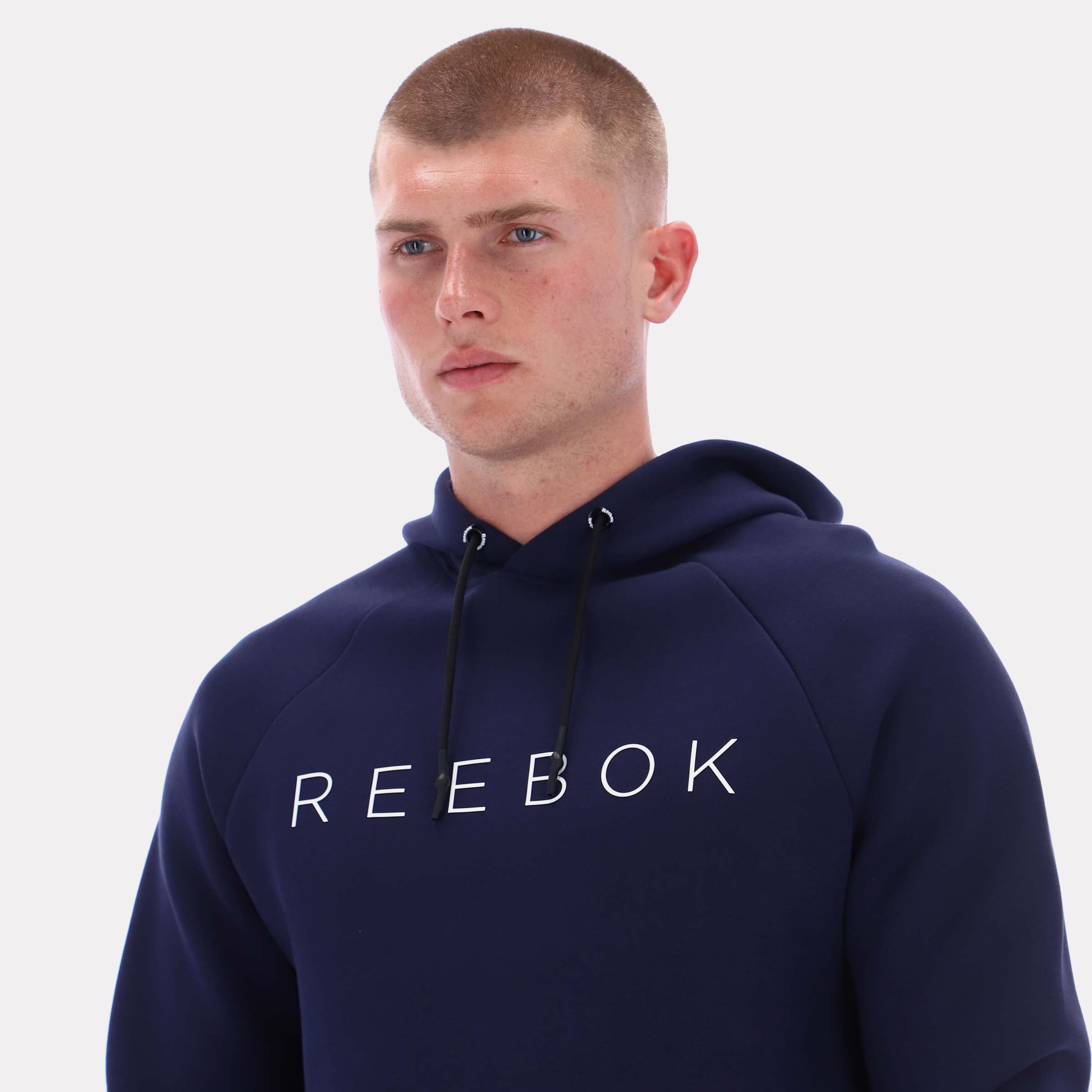 Reebok Men's Core Overhead Hoody  In Navy REG