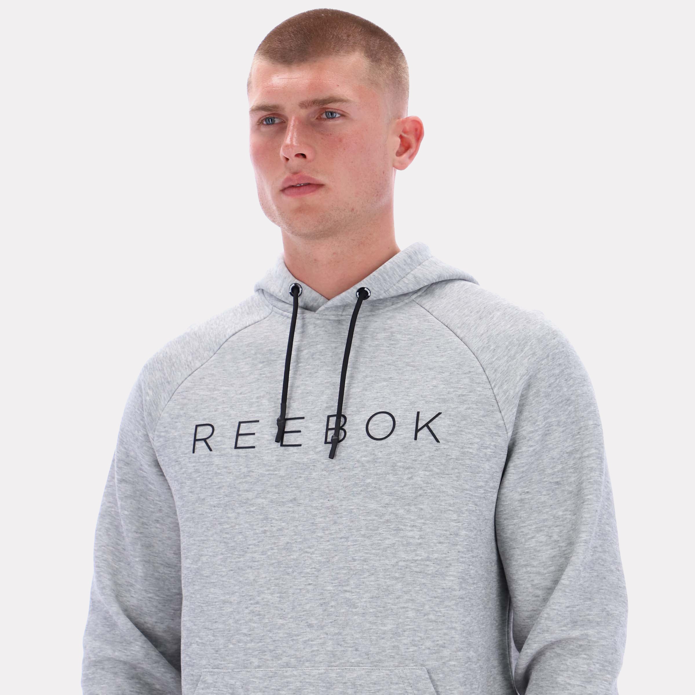 Reebok Men's Core Overhead Hoody  In Grey REG