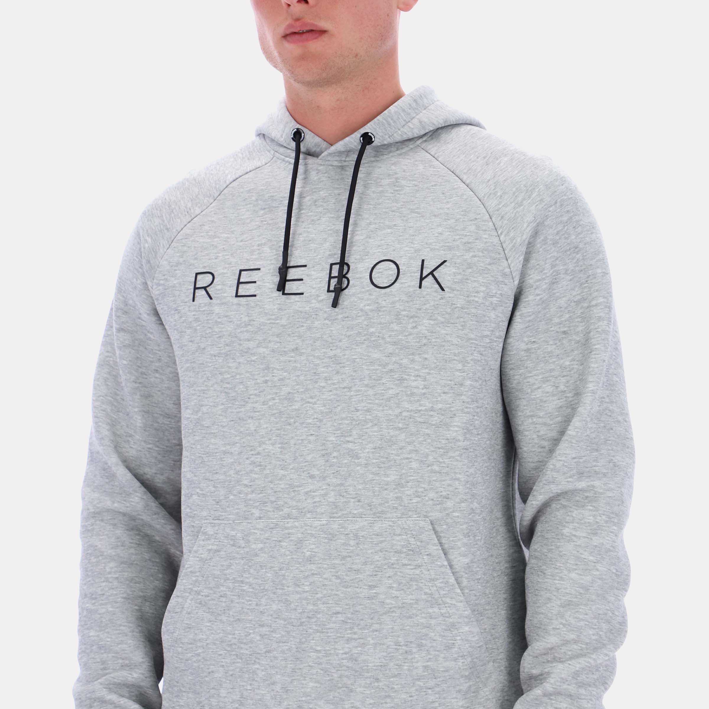 Reebok Men's Core Overhead Hoody  In Grey REG