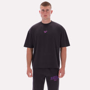 Reebok Men's Danny Varsity Ss Tee  In Washed Black REG