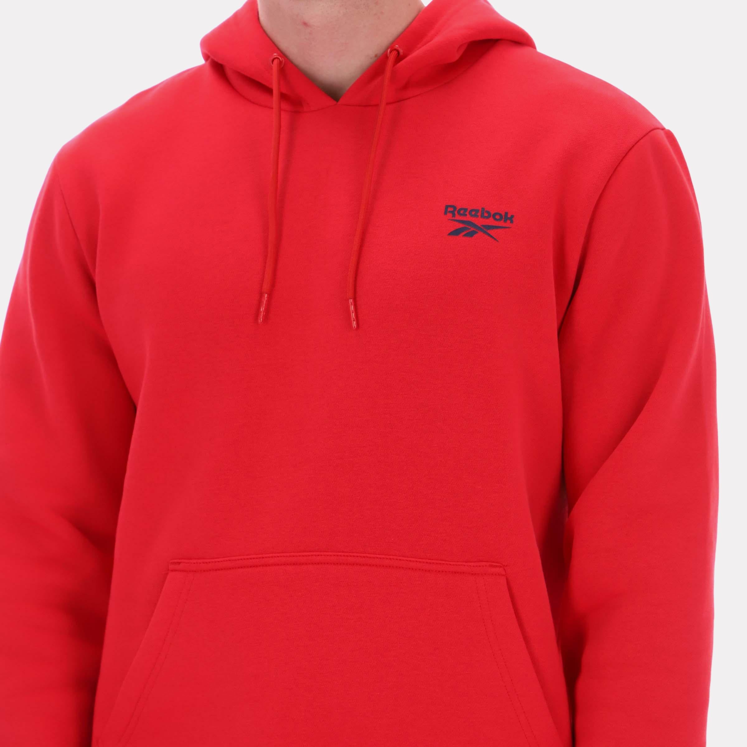 Sweat à capuche Reebok Apparel pour homme, logo Noah petit format, rouge, taille standard