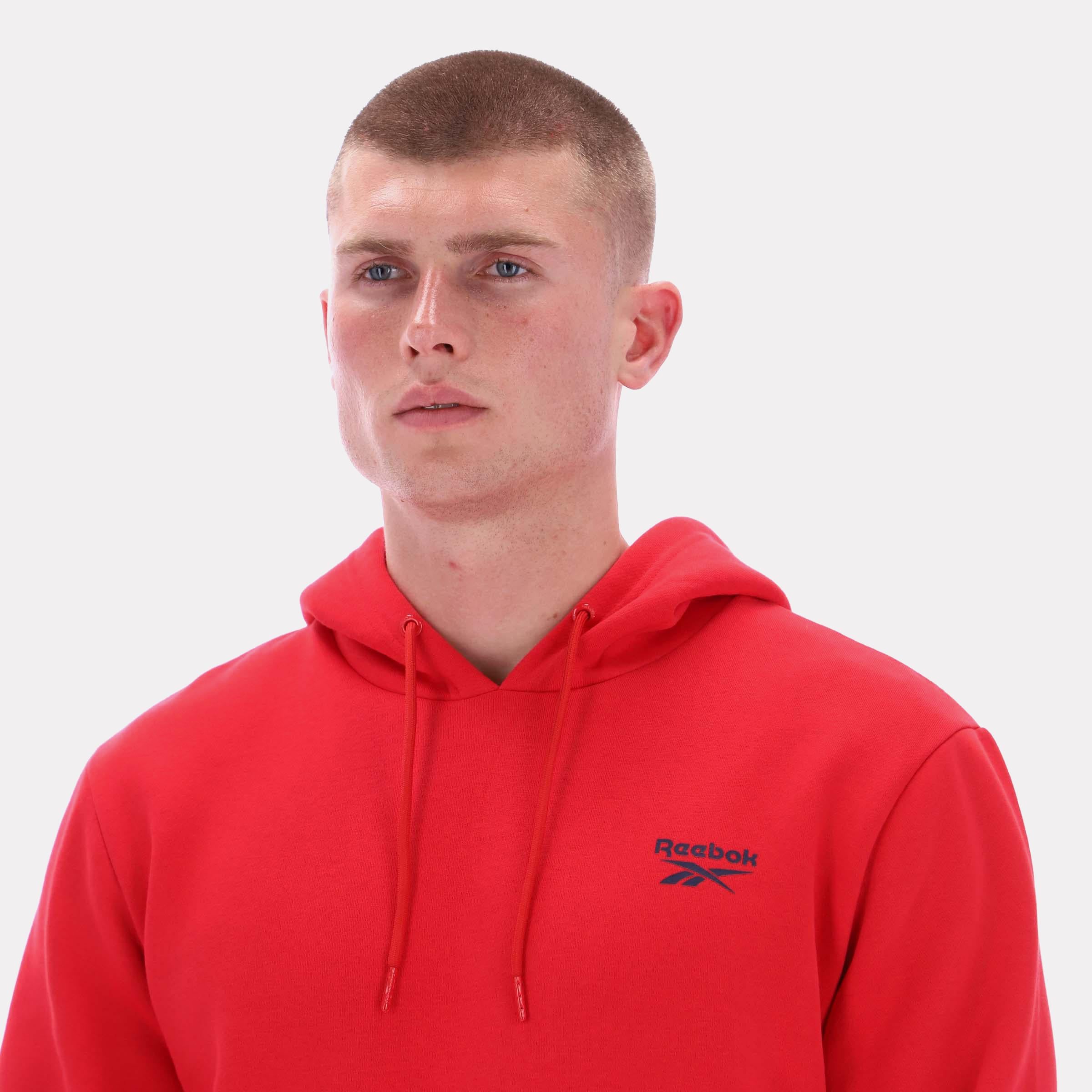 Sweat à capuche Reebok Apparel pour homme, logo Noah petit format, rouge, taille standard