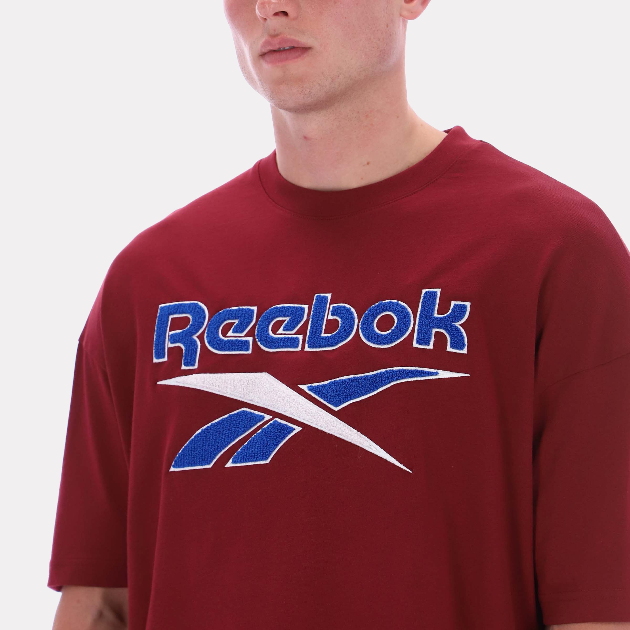Reebok Men's Morehead Vintage Ss Tee  In Burgundy