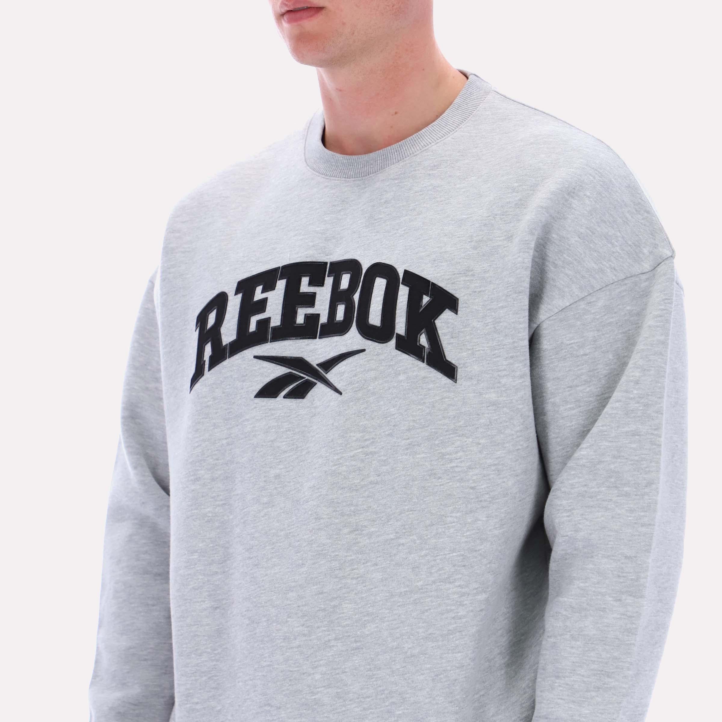 Reebok Apparel  Men's Cottle Sweatshirt Reebok Classics App Men Grey Reg