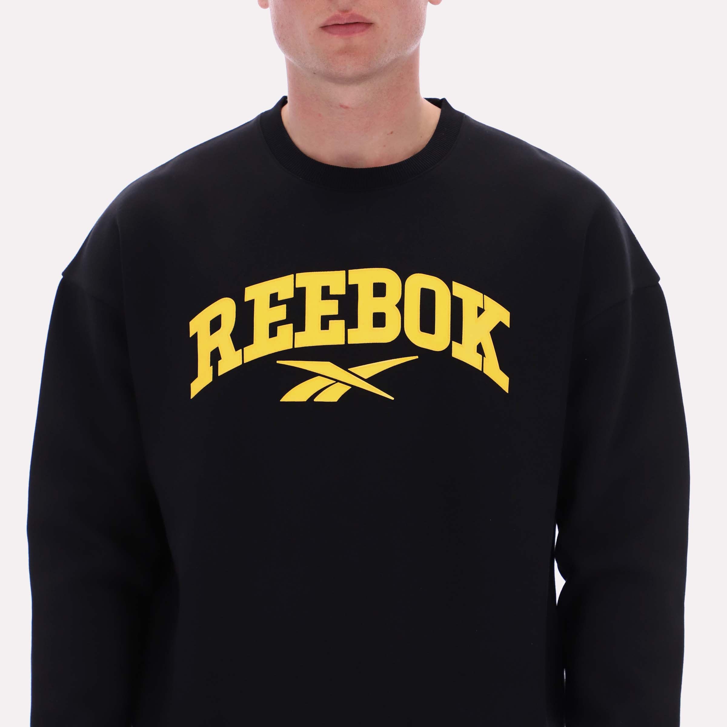 Reebok Men's Cottle Sweatshirt  In Black REG