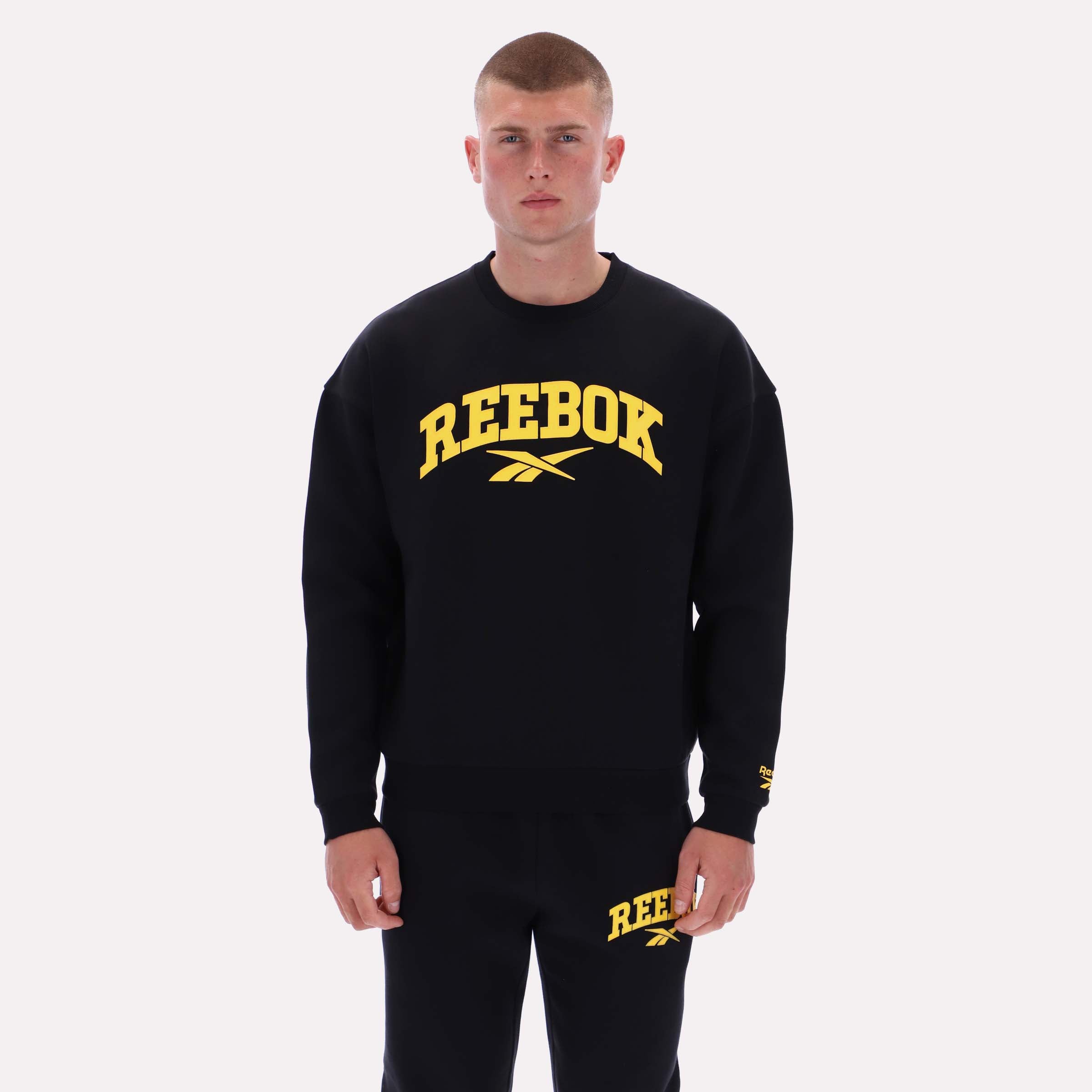 Reebok Men's Cottle Sweatshirt  Reg In Black