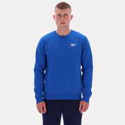 Reebok Men's Kai Small Logo Crewneck Sweatshirt  In Blue REG