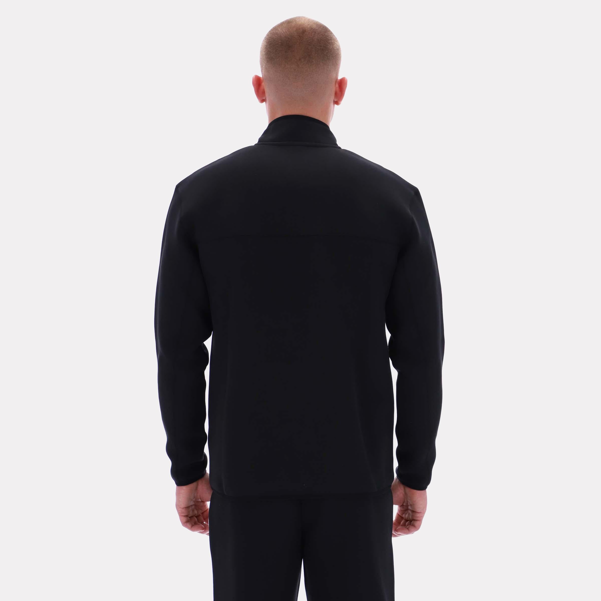 Reebok Apparel  Men's Half Zip Fleece Top Reebok Classics App Men Black Reg