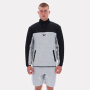 Reebok Apparel  Men's Half Zip Fleece Top Reebok Classics App Men Grey Reg