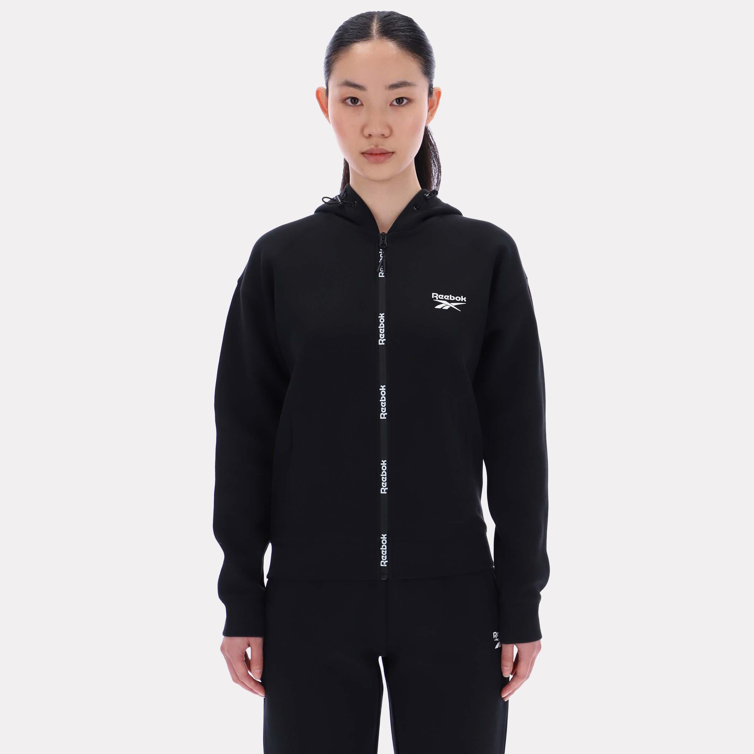 Reebok Apparel  Women's Zip Through Hoody Reebok Classics App Women Black Reg