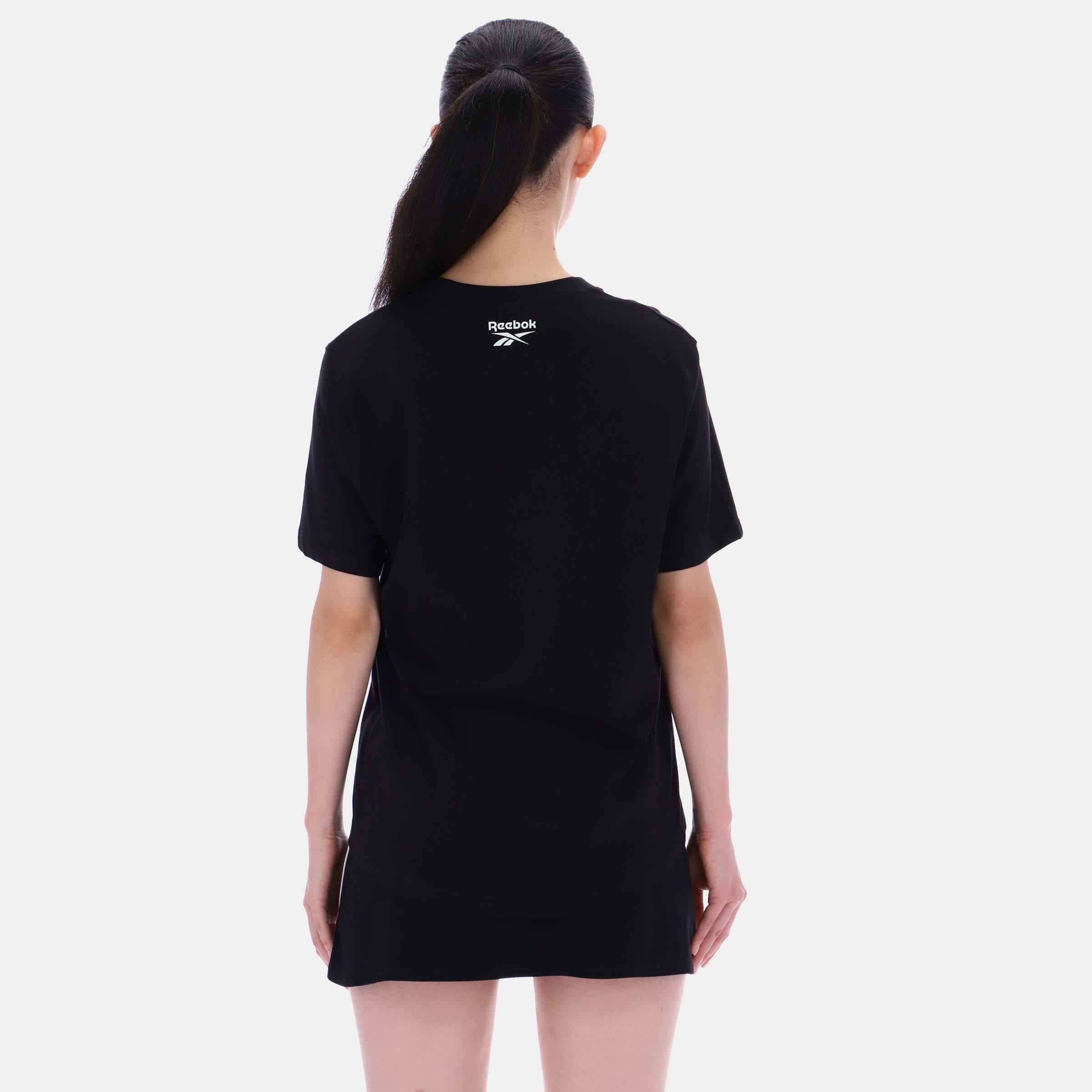 Reebok Apparel  Women's Brielle Crew Neck Oversized Ss Tee Reebok Classics App Women Black Reg