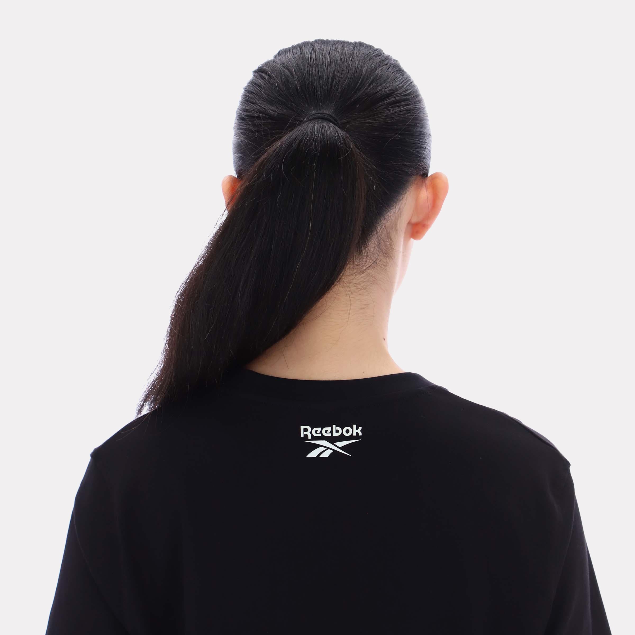 Reebok Women's Brielle Crew Neck Oversized Ss Tee  In Black REG