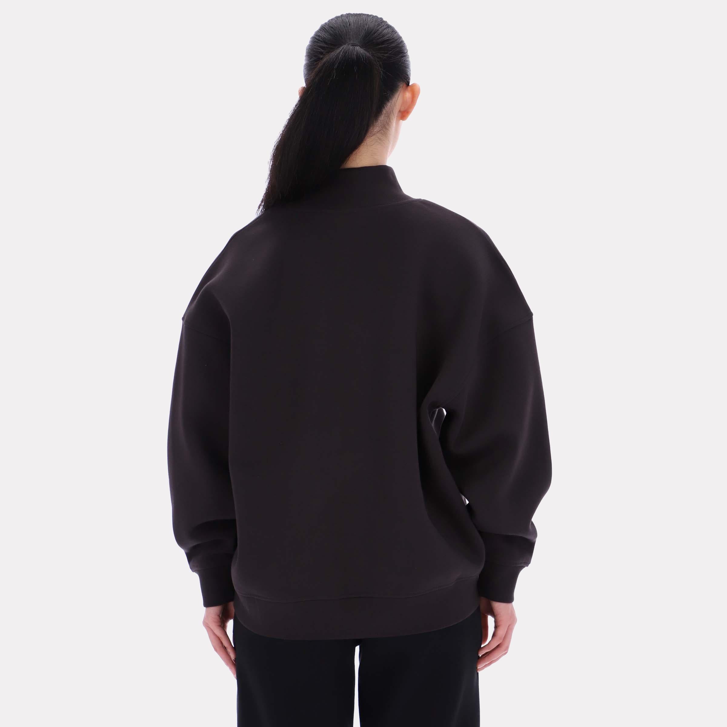 Sweat-shirt à col roulé long Harper pour femme de Reebok Apparel, Reebok Classics App, noir, taille standard.