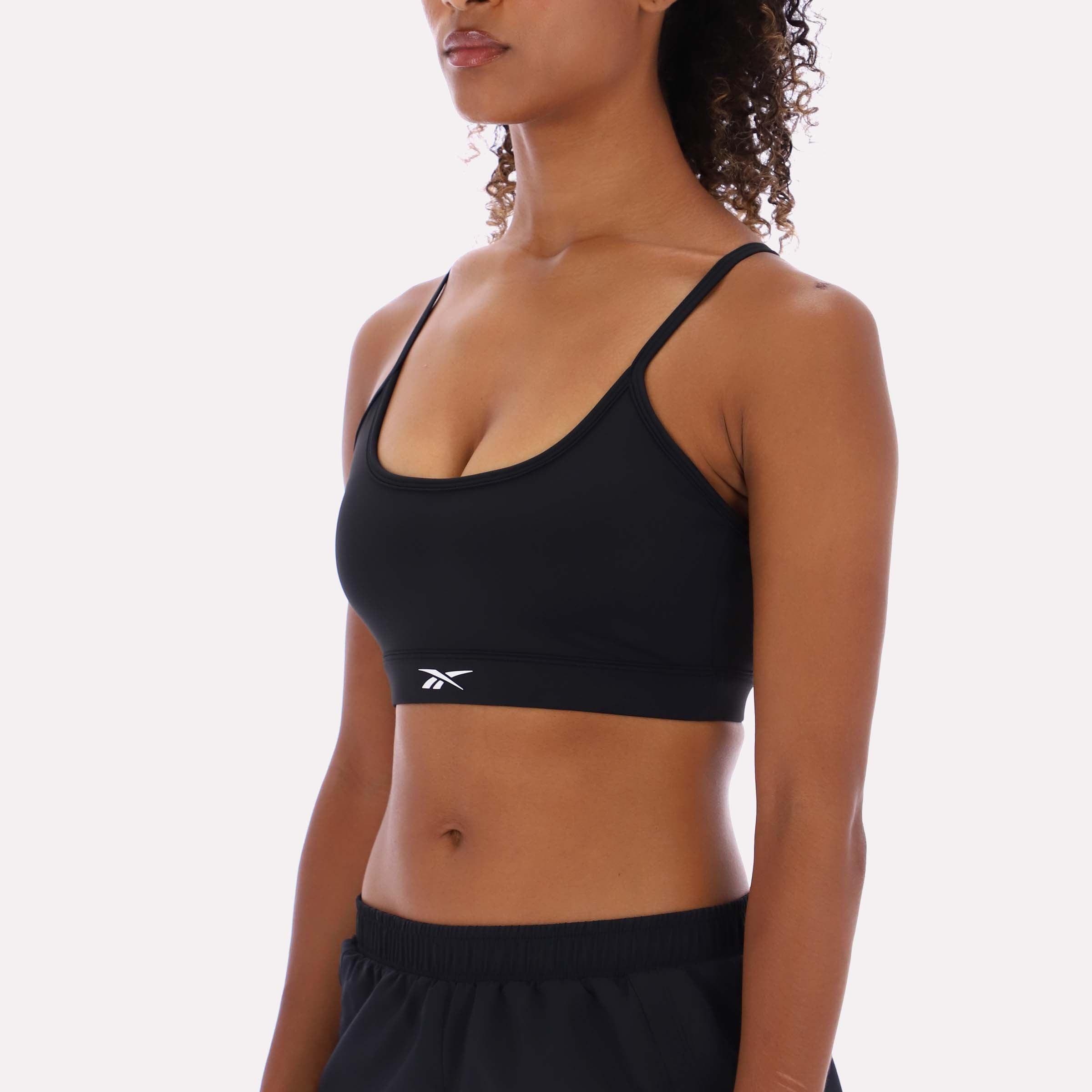Reebok Women's Kendal Core Strappy Bra  In Black