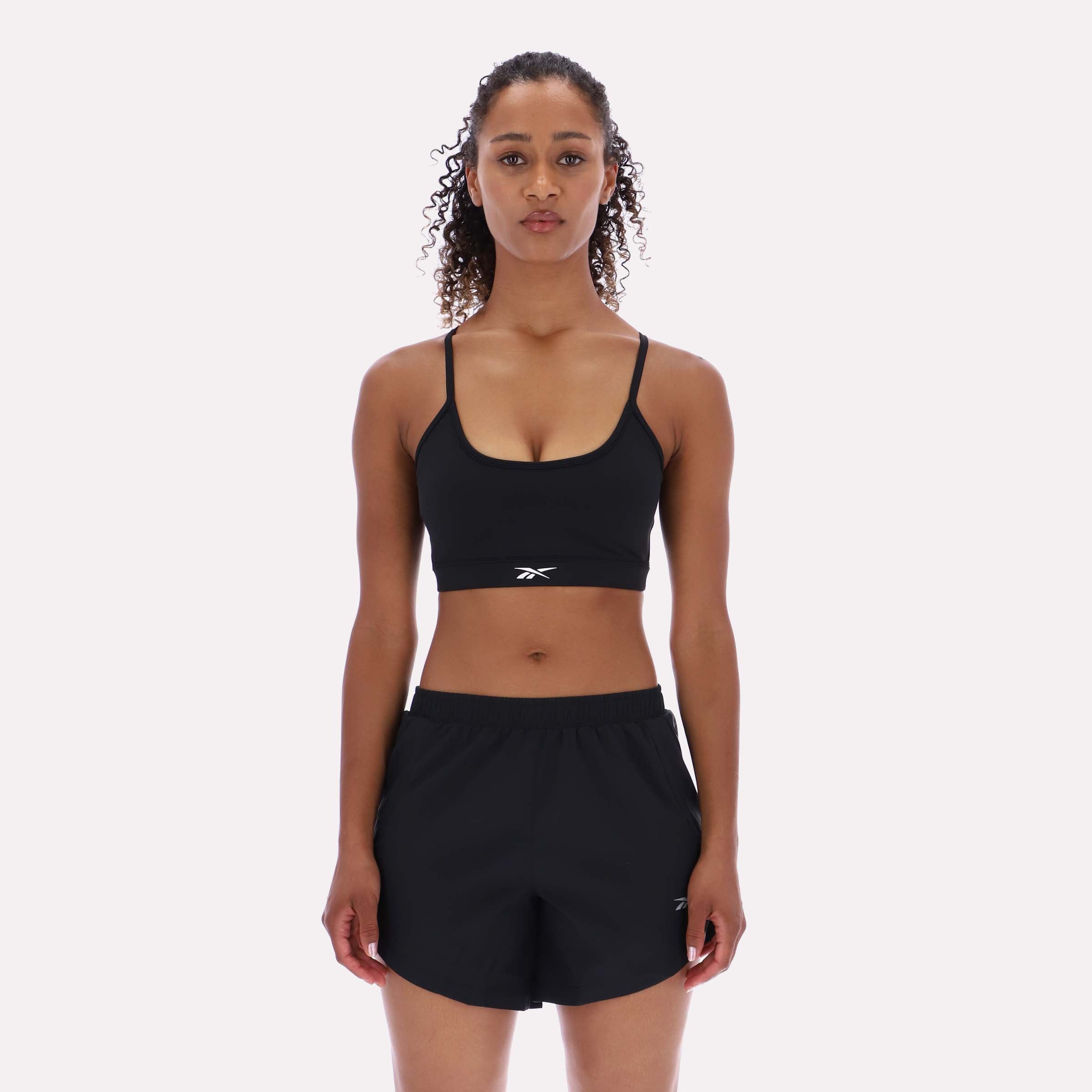 Reebok Women's Kendal Core Strappy Bra  In Black