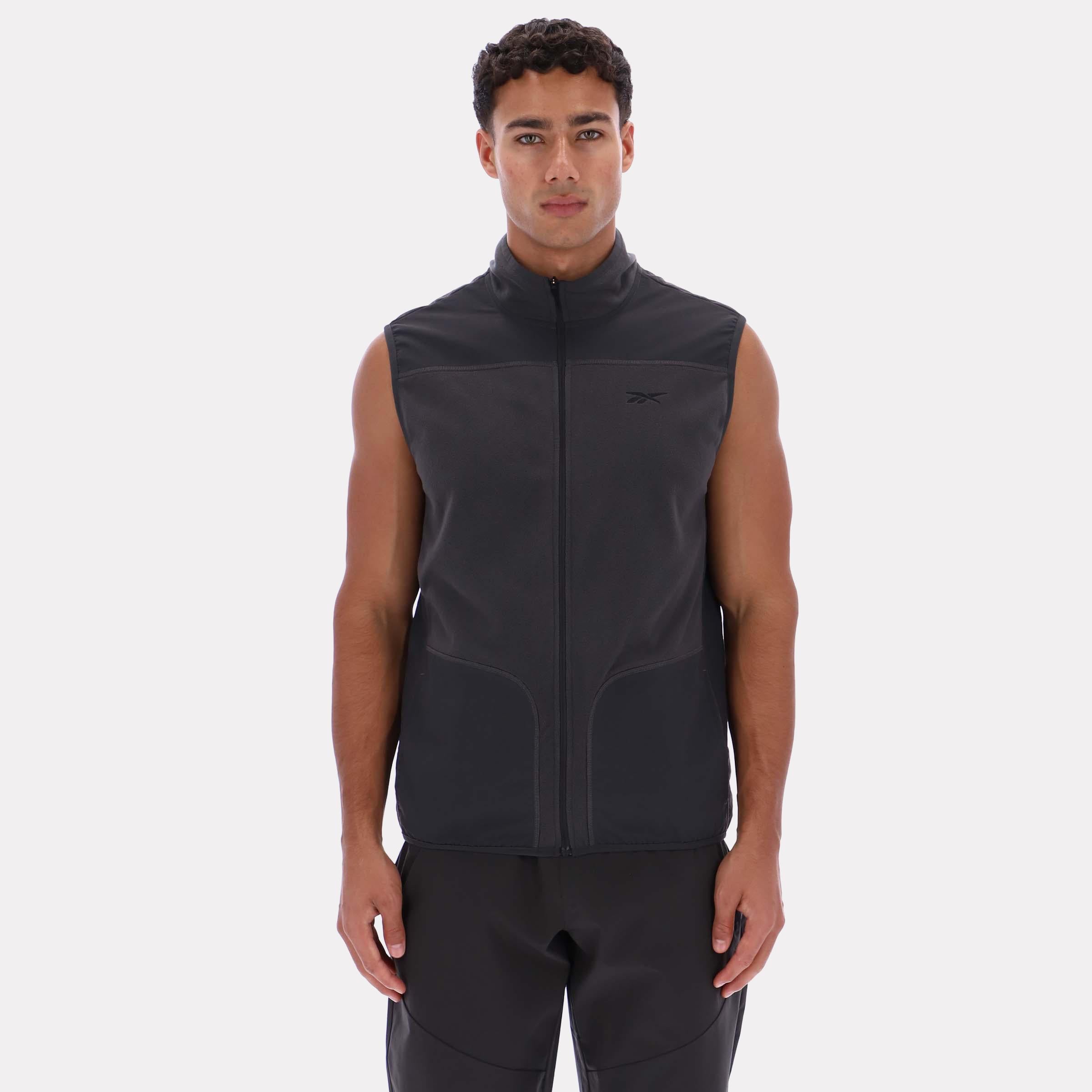 Reebok Apparel  Men's All Trail Body Warmer Gillet Reebok Running App Men Black Reg