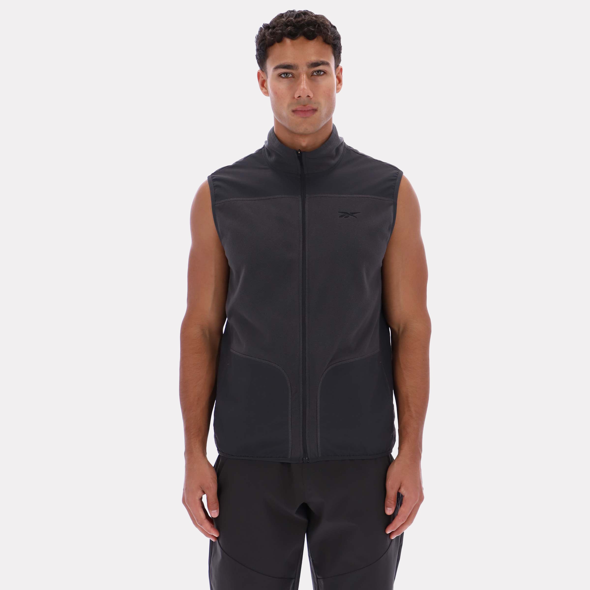 Reebok Men's All Trail Body Warmer Gillet  In Washed Black REG