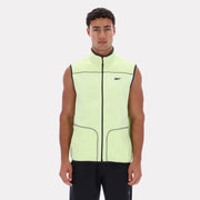 Reebok Apparel  Men's All Trail Body Warmer Gillet Reebok Running App Men Green Reg