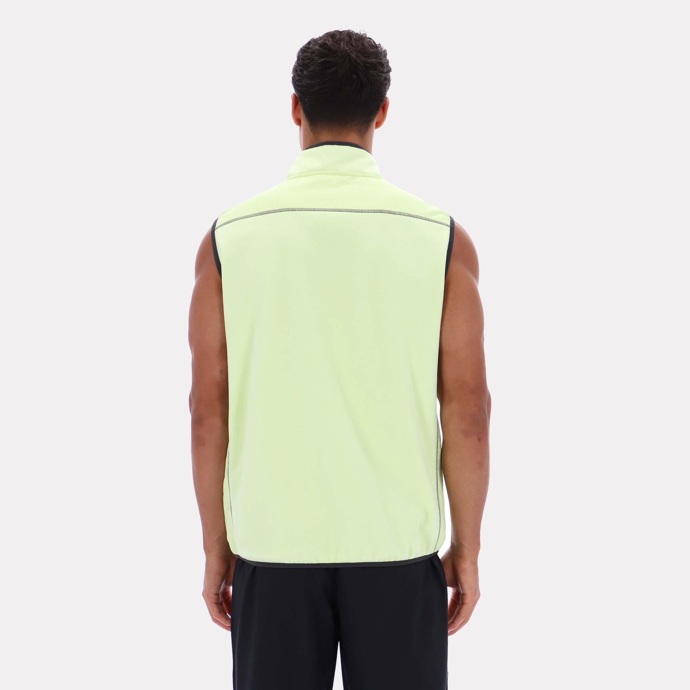 Reebok Apparel  Men's All Trail Body Warmer Gillet Reebok Running App Men Green Reg