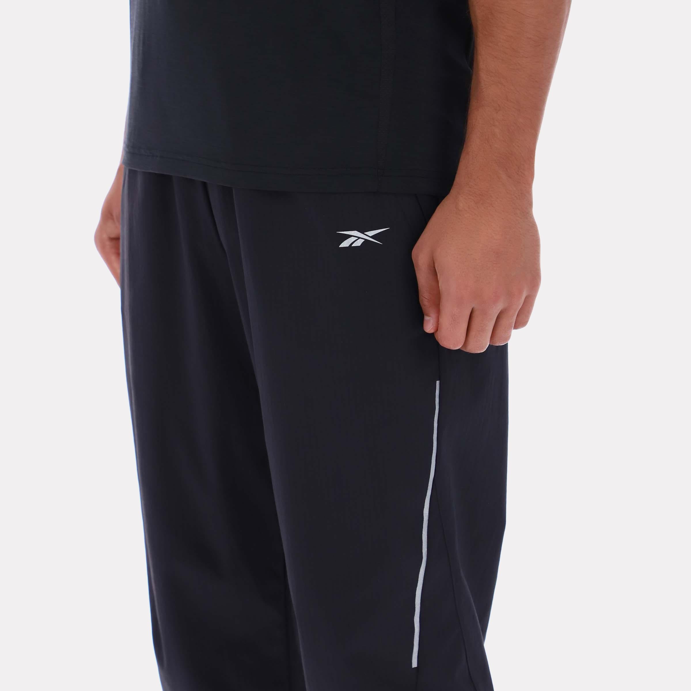 Pantalon de running Reebok Rush pour homme, noir, taille standard