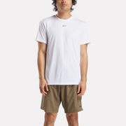 Reebok Men's Id Train Ss Tech Tee  In White REG