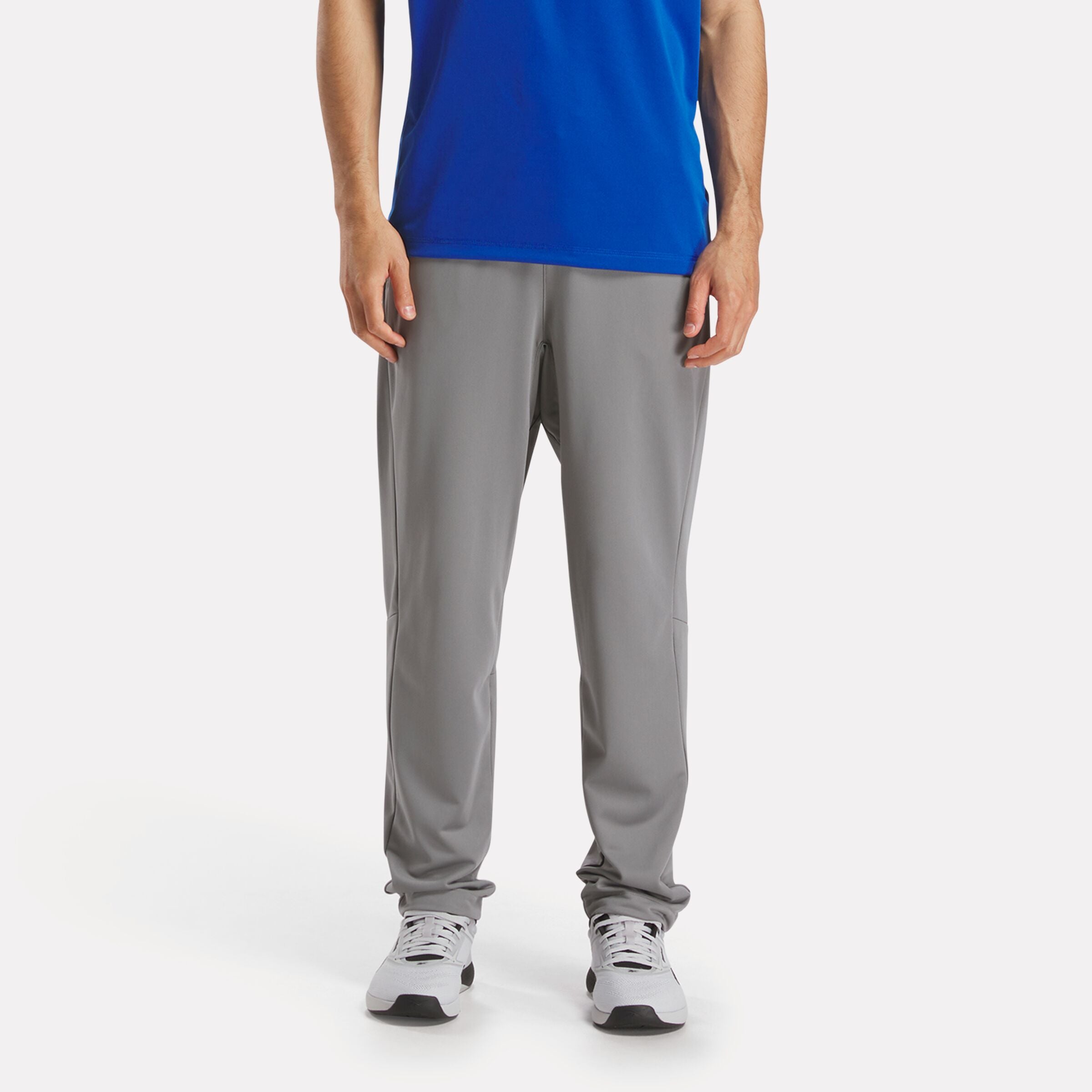 Reebok Men's Id Train Knit Pant  In Grey REG