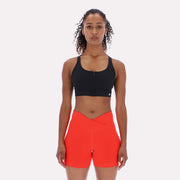 Reebok Women's Lux Front-Zip High Impact Bra  In Black REG