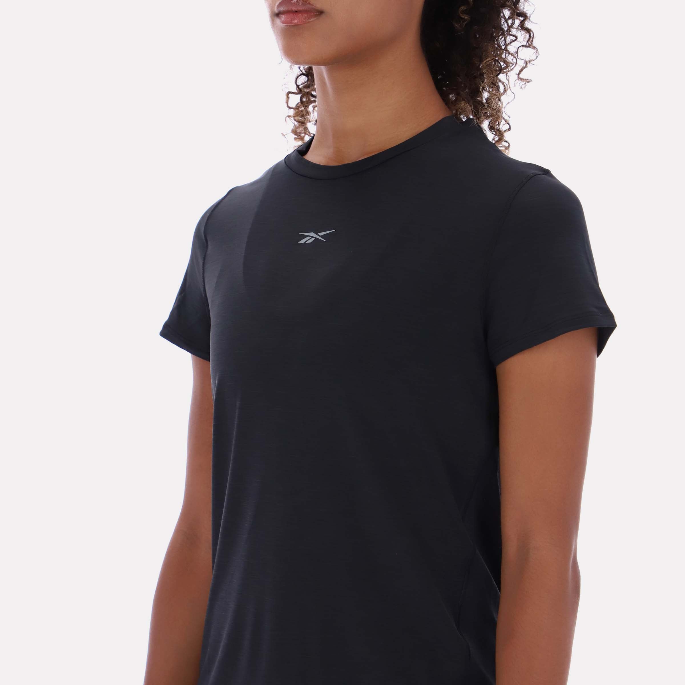 Reebok Women's Rbk Chill Athletic Tee  In Black REG