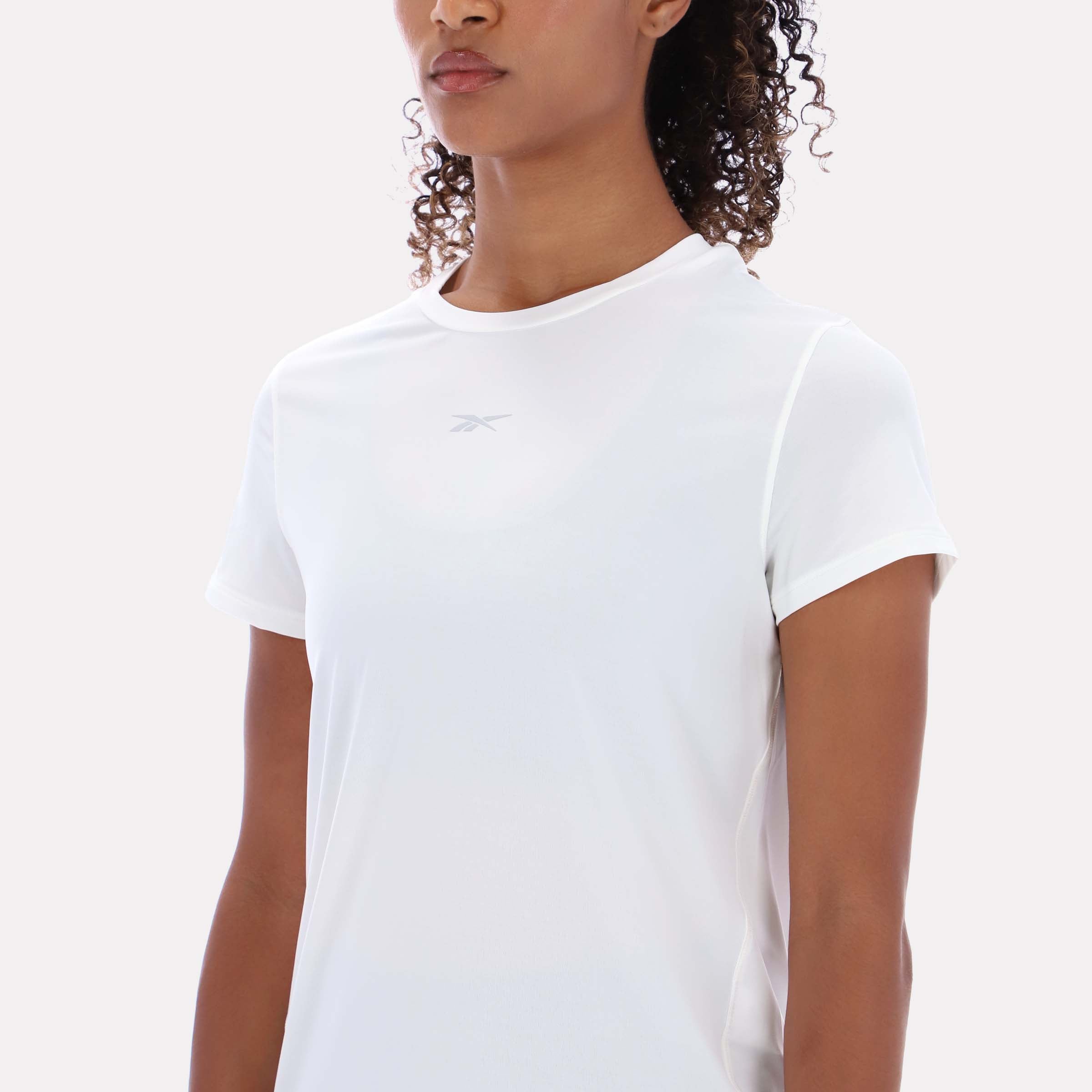 Reebok Women's Rbk Chill Athletic Tee  In Chalk REG