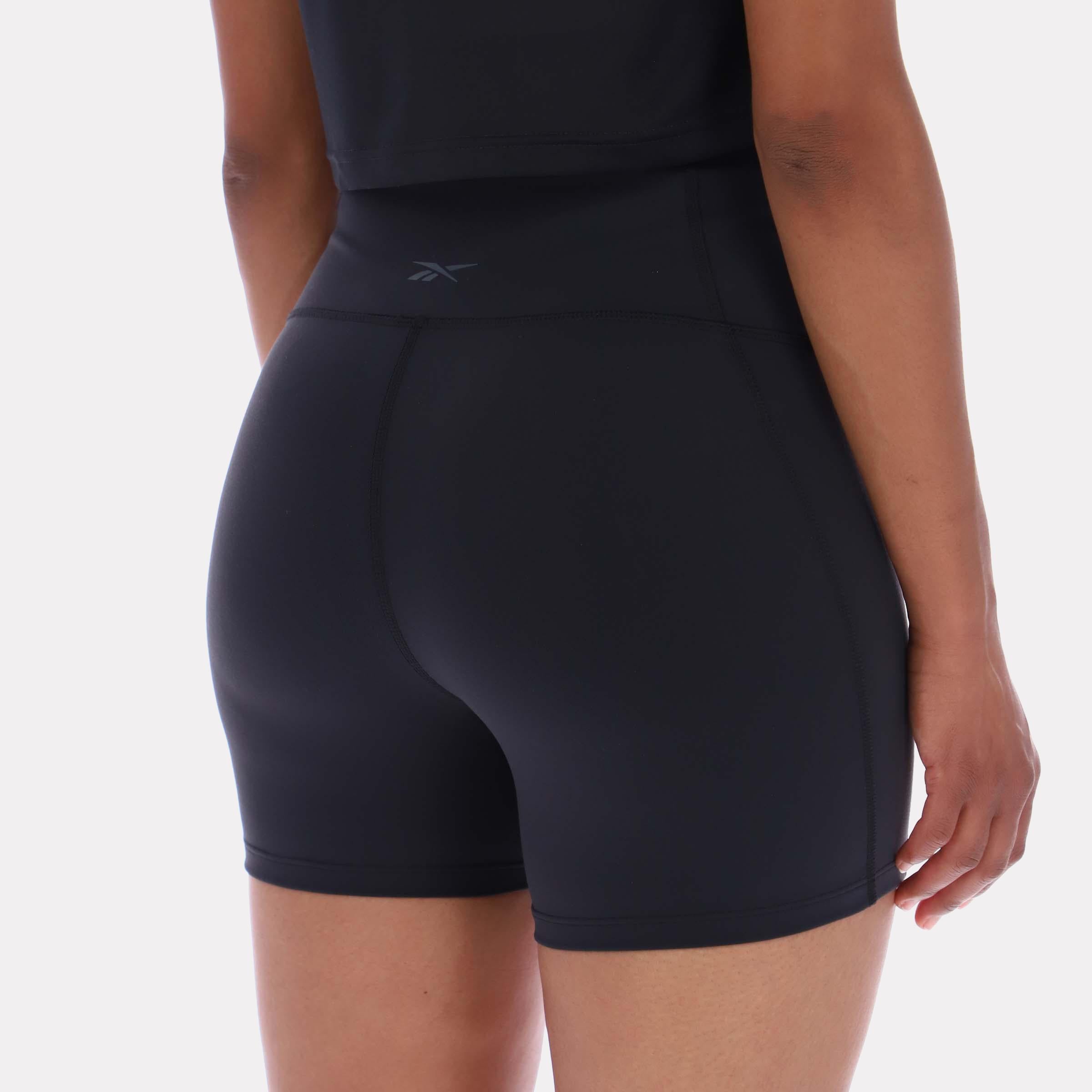 Reebok Apparel  Women's Lux High-Rise Booty Short Reebok Training App Women Black Reg