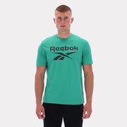Reebok Apparel  Men's Chad Big Logo Crew Neck Ss Tee Green Reg