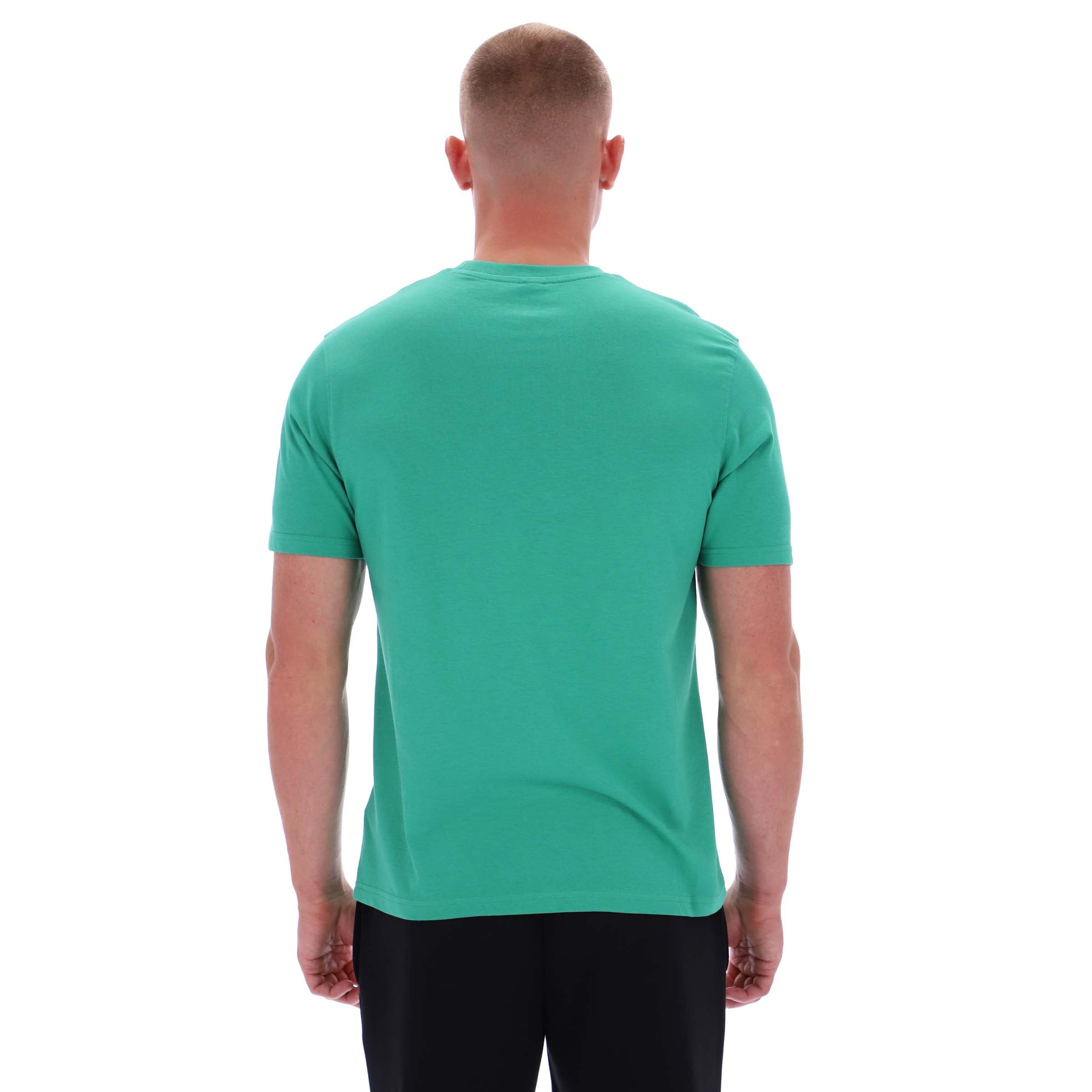 Reebok Men's Chad Big Logo Crew Neck Ss Tee  In Green REG