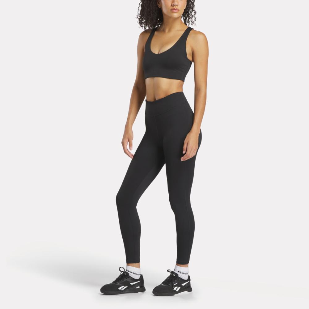 Reebok Apparel  Women's Lux Hi-Rise Tight Reebok Training App Women Black Reg