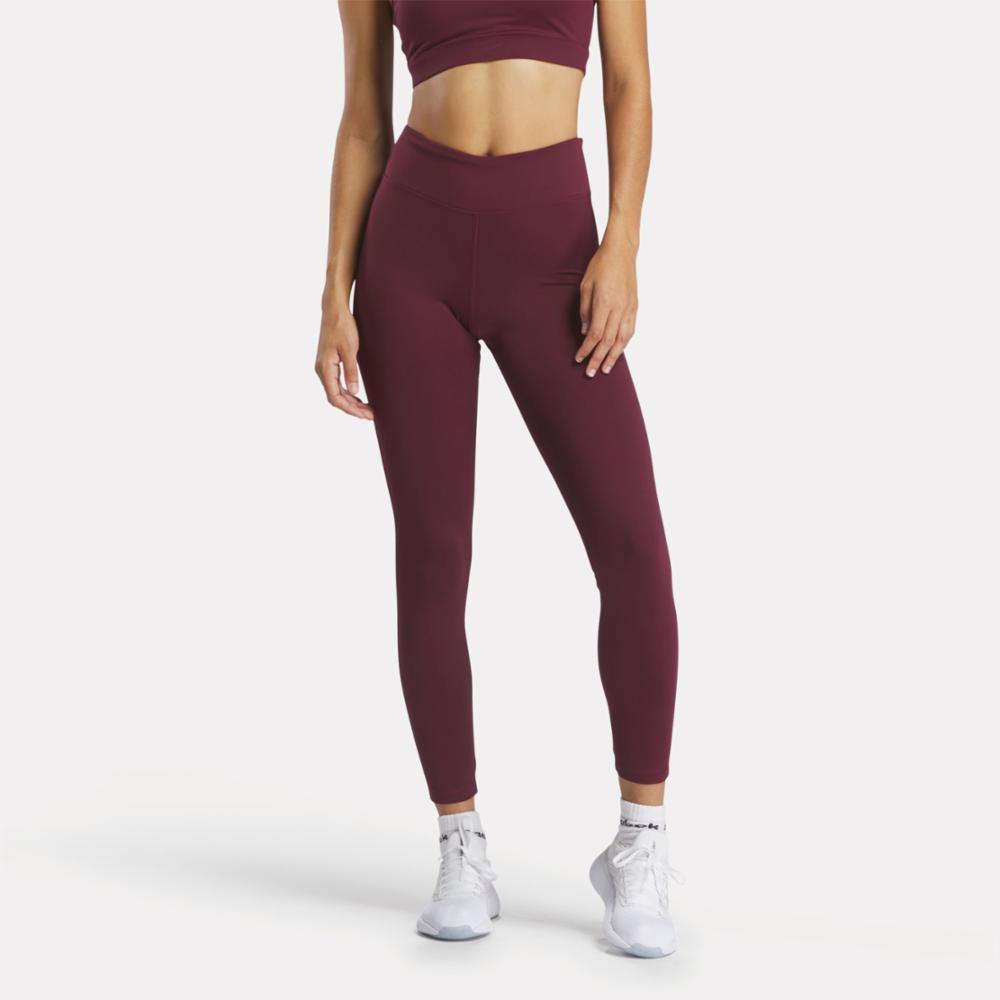 Reebok Apparel  Women's Lux Hi-Rise Tight Reebok Training App Women Black Cherry Reg