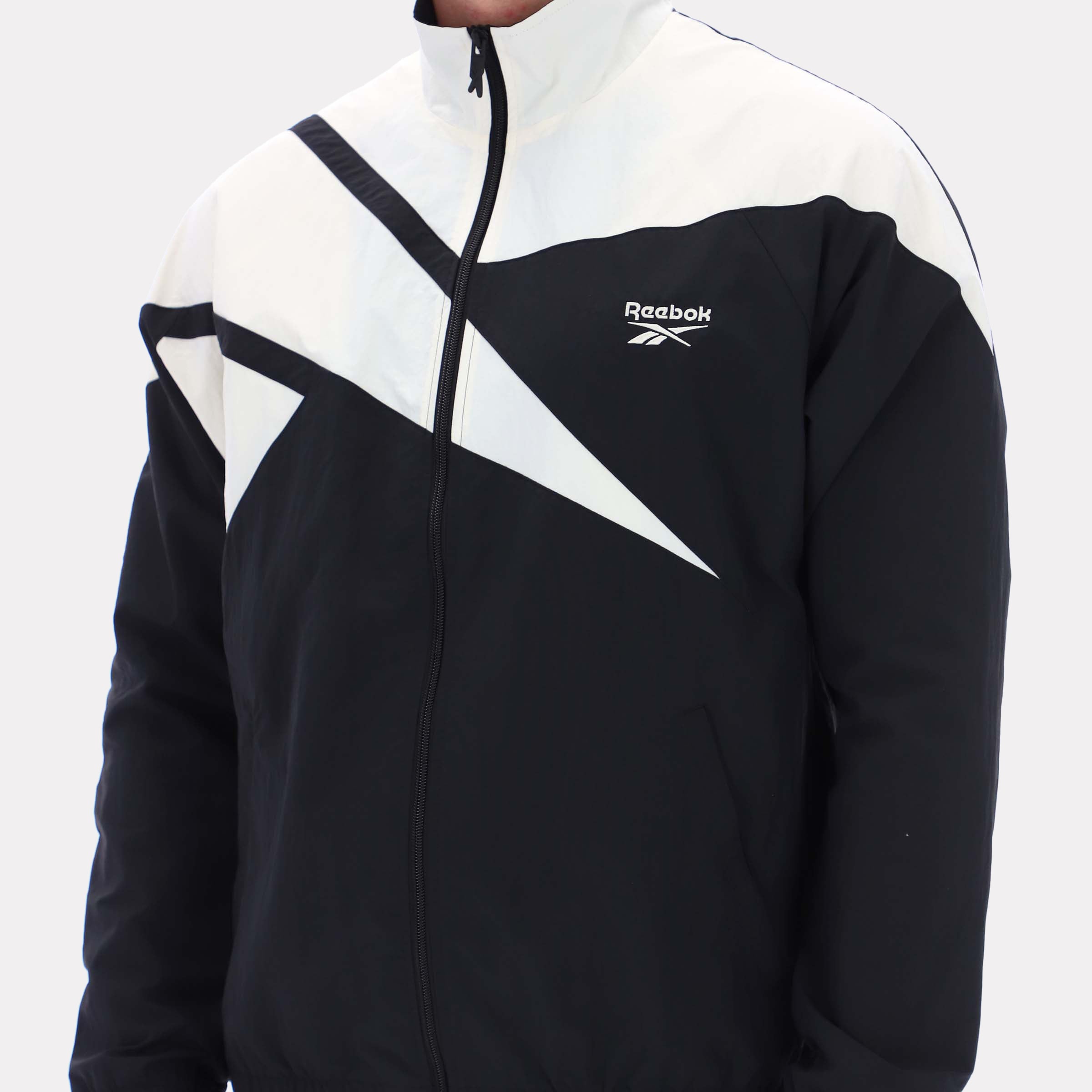Veste de survêtement Reebok Classics pour homme, noire, modèle Cl F Fr, taille standard.
