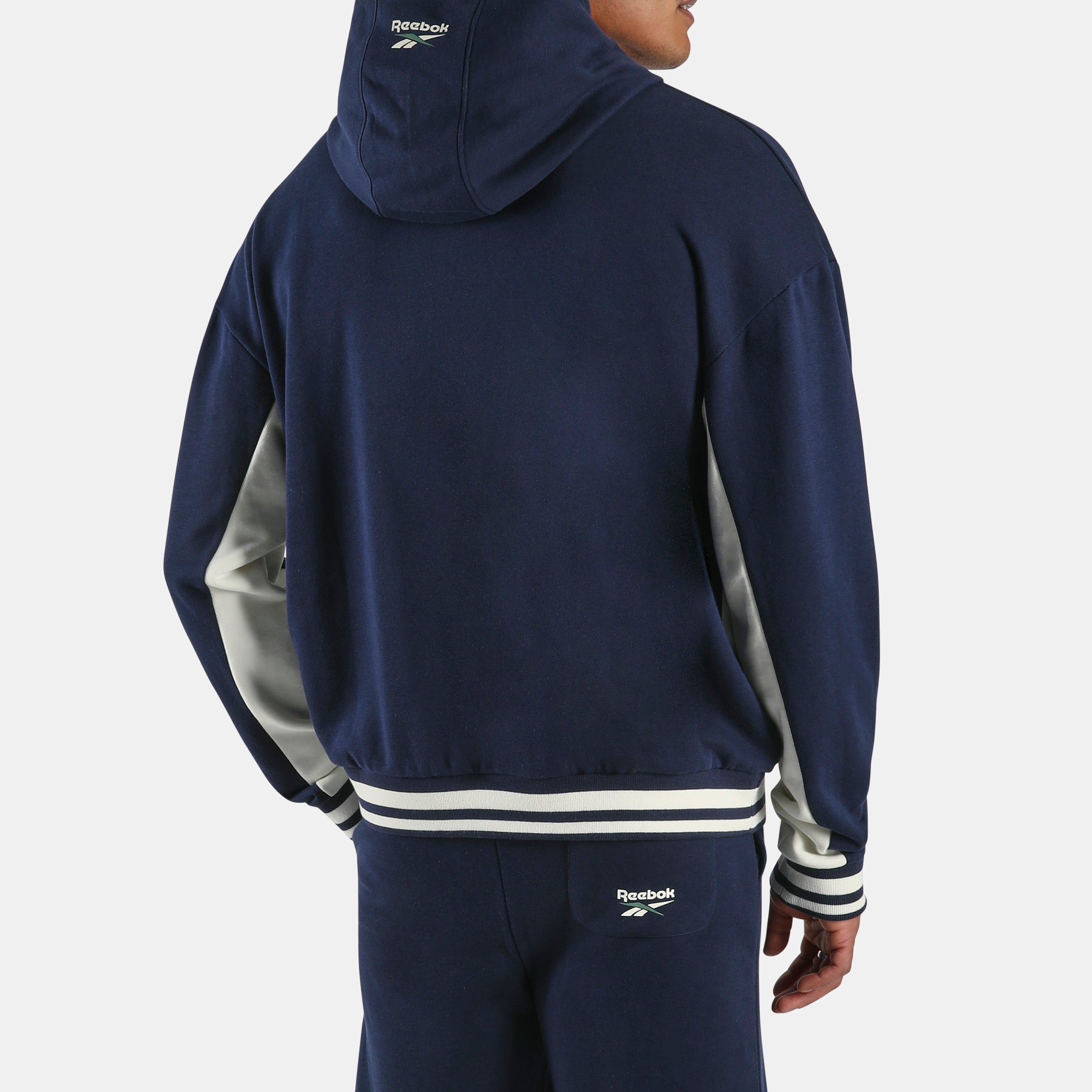 Reebok Men's Lawn Club French Terry Hoodie  In Navy REG