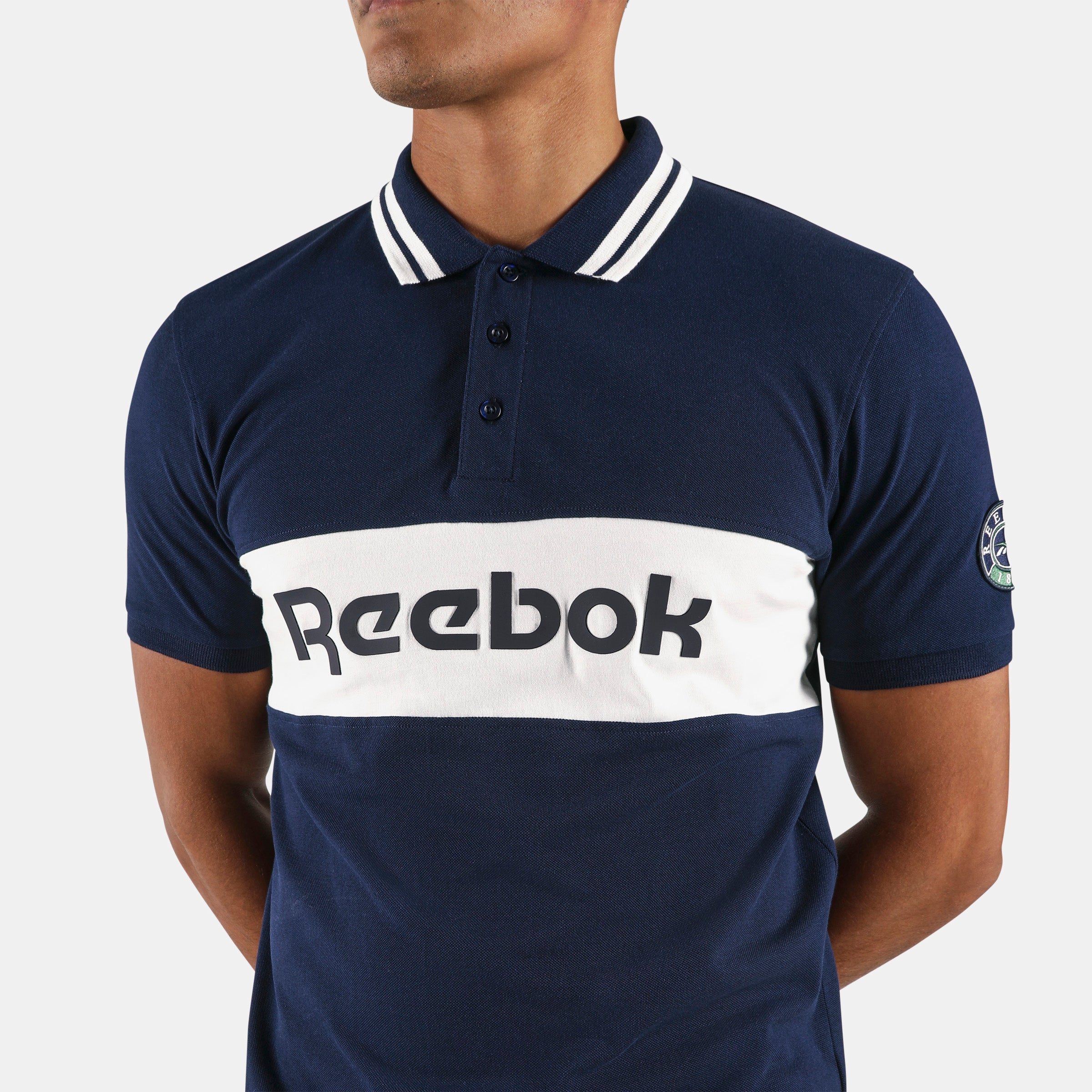 Reebok Men's Lawn Club Polo  In Navy REG