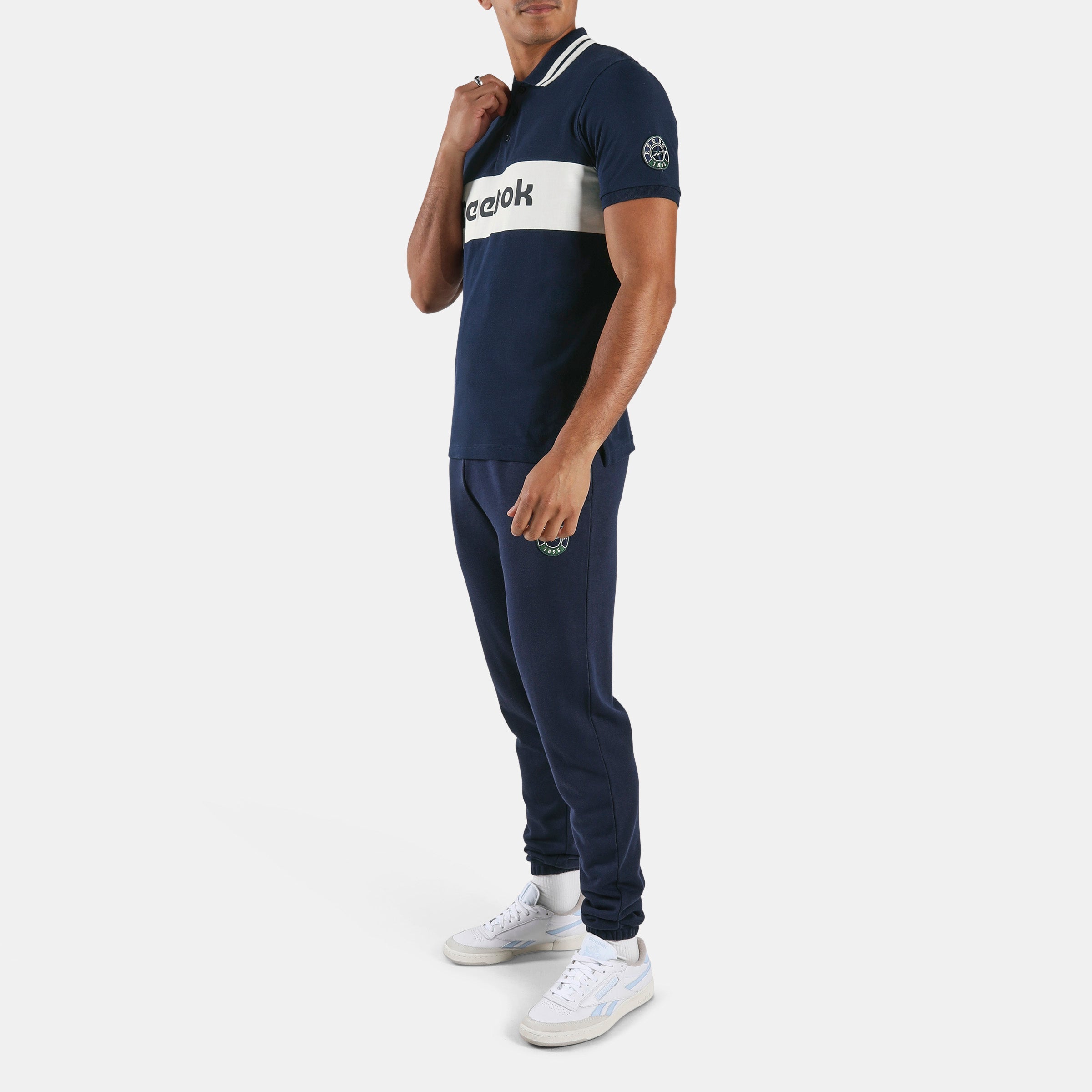 Reebok Men's Lawn Club Polo  In Navy REG