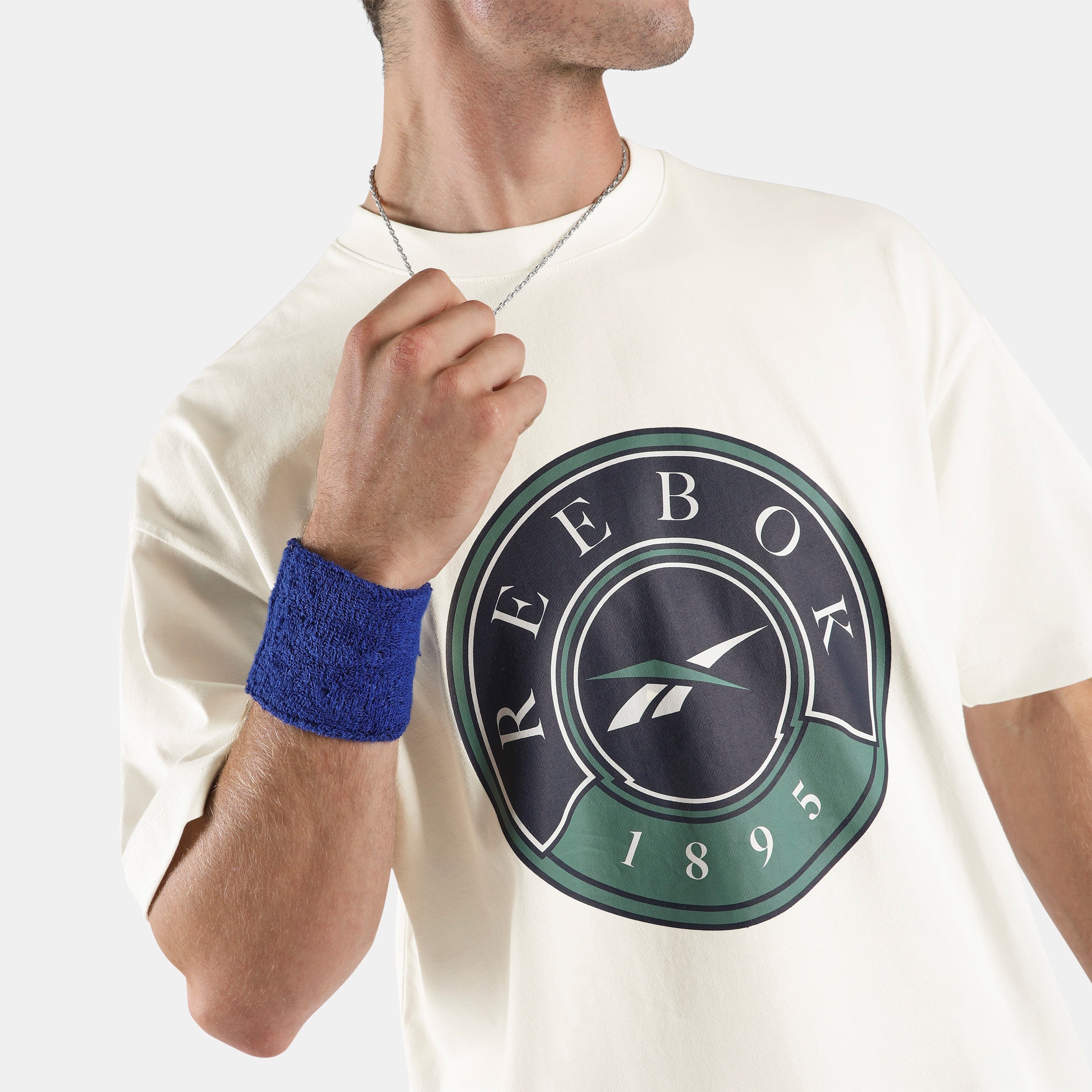 Reebok Men's Lawn Club T-Shirt  In Chalk REG