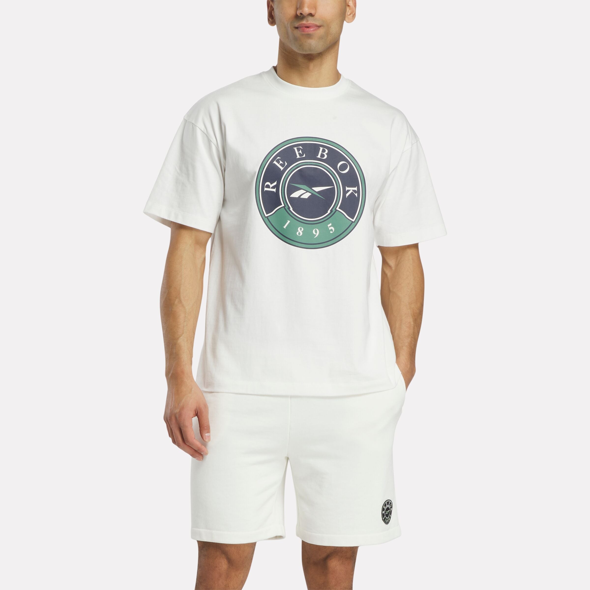 Reebok Men's Lawn Club T-Shirt  In Chalk REG