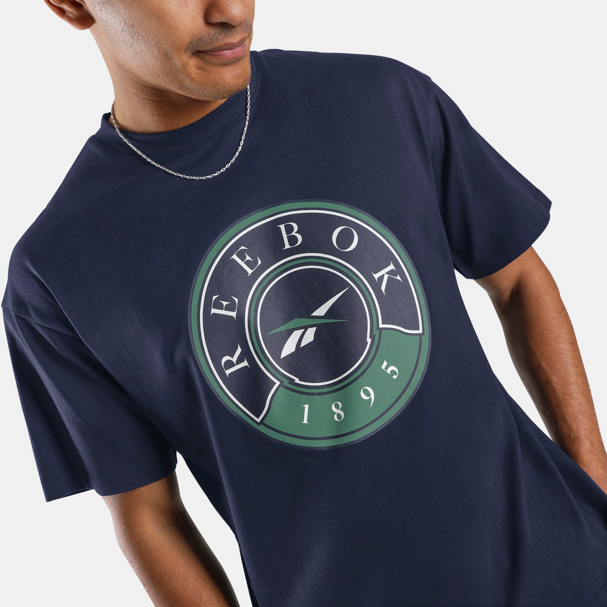 Reebok Men's Lawn Club T-Shirt  In Navy REG