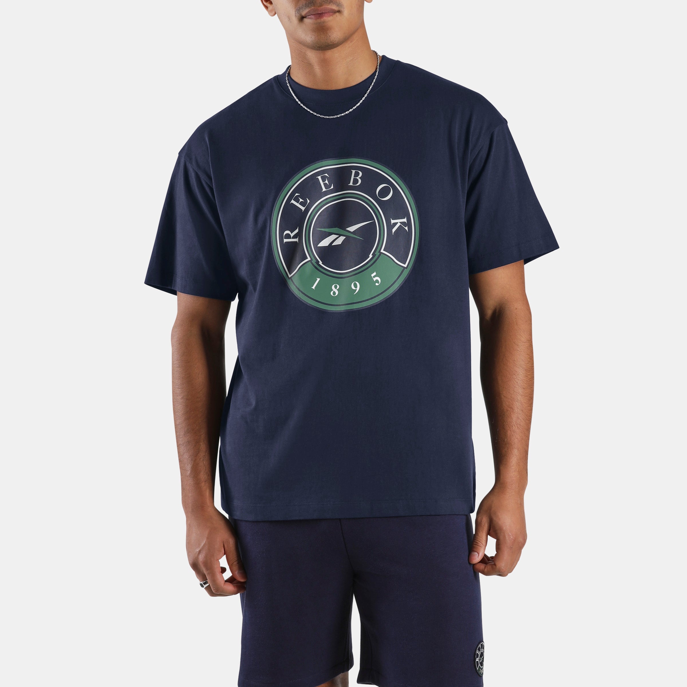 Reebok Men's Lawn Club T-Shirt  In Navy REG