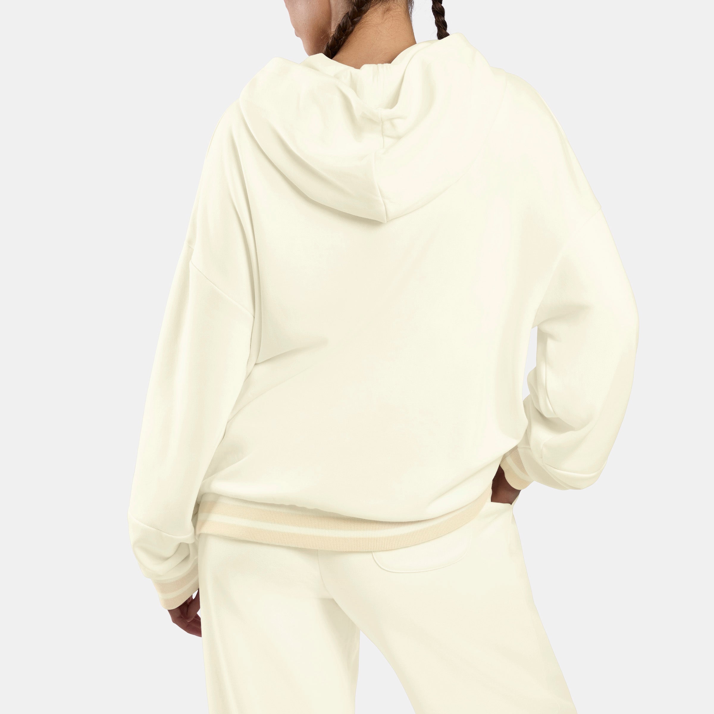 Reebok Women's Lawn Club Oversized Hoodie  In Chalk REG