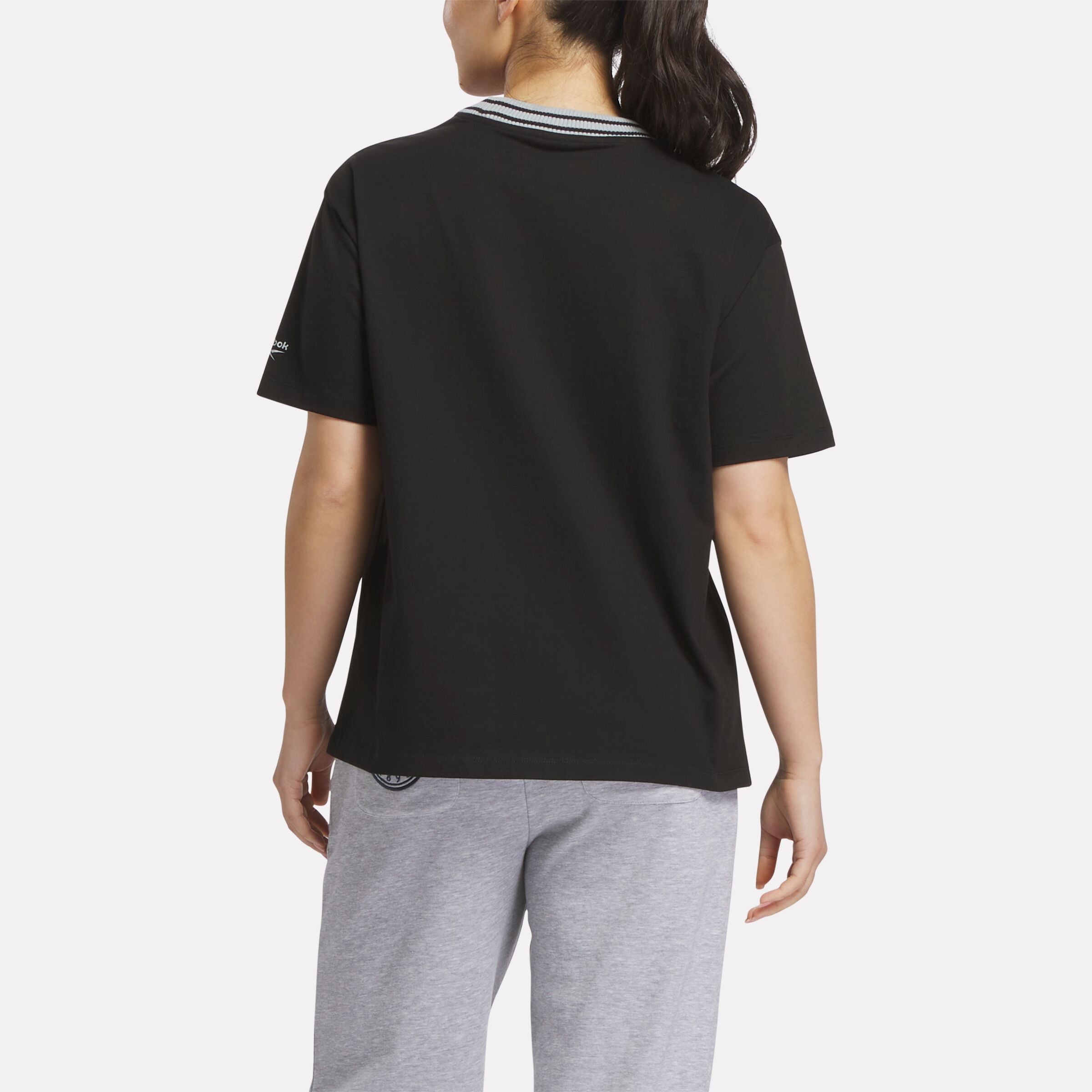 Reebok Women's Lawn Club T-Shirt  In Black REG