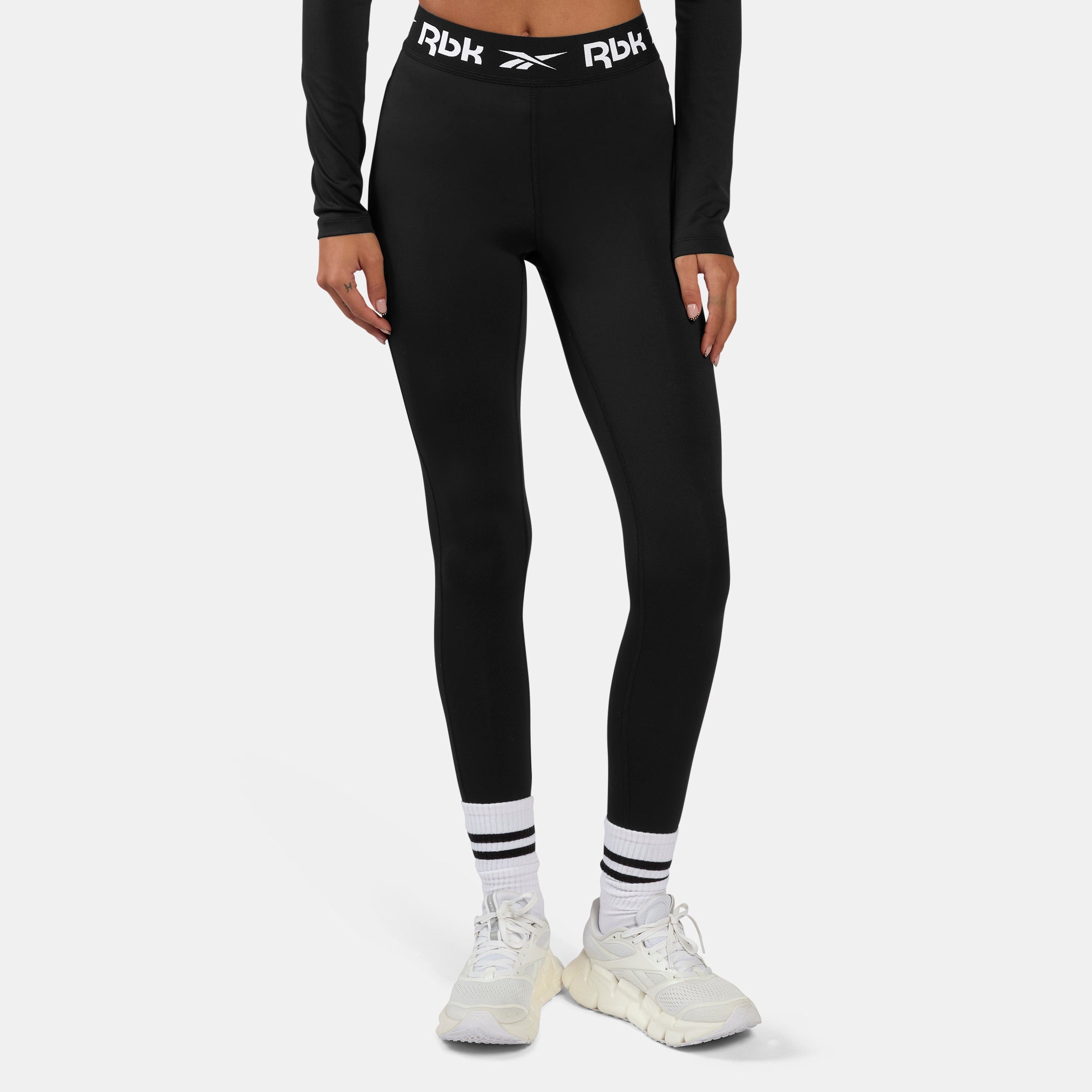 Reebok Women's Core Fitness Training Ruched Legging  In Black REG