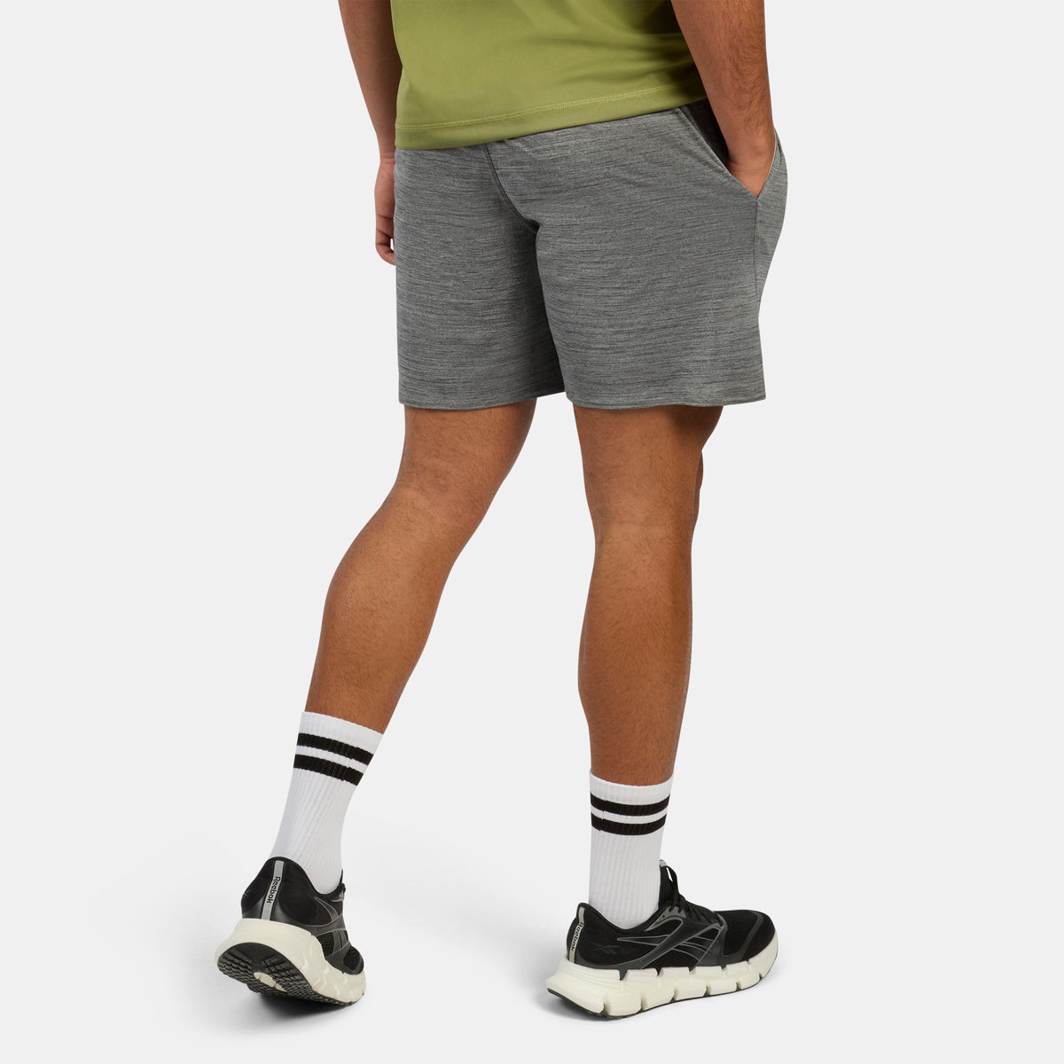 Reebok Men's Id Train Knit Short  In Grey REG